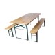 Location Table Brasserie 220 x 70 cm + 2 bancs